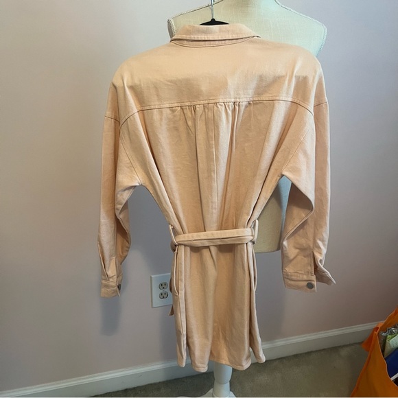 Pink Cloud Ten Denim Romper - Picture 3 of 4